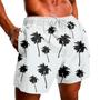 Imagem de Kit 2 Short Moda Praia Masculino Bermuda Tactel Estampado