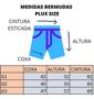 Imagem de Kit 2 Short Moda Praia Relaxado Plus Size Tactel Liso Masculino