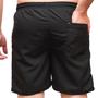 Imagem de Kit 2 Short Tactel Leve Elástico Cordão Masculino 3 Bolsos Viés Listras Esportes Academia Corrida