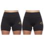 Imagem de Kit 2 shorts feminino curto meia coxa cos alto basica lisa uniforme praia academia adulto