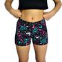 Imagem de Kit 2 Shorts Femininos Curtos Justos Elástico Estampas Sortidas Suplex Pp ao Plus Size