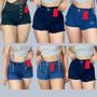 Imagem de Kit 2 Shorts Jeans Cintura Alta Modelos Variados Qualidade Premium