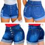 Imagem de Kit 2 Shorts Jeans Feminino Luxo Cintura Alta Jeans Premium