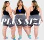 Imagem de Kit 2 Shorts Legging Plus size academia Bermuda Feminina Fitness Academia Cós Alto Plus Size