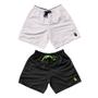 Imagem de Kit 2 Shorts Masculinos Tactel Liso Com Bolsos Moda Praia