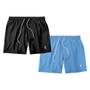 Imagem de Kit 2 Shorts Resina Bermuda Praia Tactel Liso Masculino Mauricinho