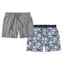 Imagem de Kit 2 Shorts Resina Bermuda Tactel Liso e Estampado Masculino Mauricinho