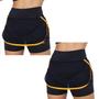 Imagem de Kit 2 Shorts Saia Ginastica Academia Cintura Alta Fitness