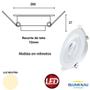 Imagem de Kit 2 Spot Led Redondo Embutir 6w Branco Neutro 4100k Morno