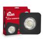 Imagem de Kit 2 Spot Led Sobrepor Quadrado Preto 5w Luz 6500K Branca