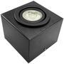 Imagem de Kit 2 Spot Plafon Sobrepor Box Quadrado Par20 Preto + Led 7w Branco Quente