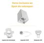 Imagem de Kit 2 Spot Sobrepor Quadrat C/lâmpada Mr16 Quente Ou Neutra