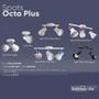 Imagem de Kit 2 Spot Trilho Octa Plus Branco 3xE27 - Startec