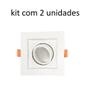 Imagem de Kit 2 Spots de Embutir Recuado 1xMR16 Dicroica Com Soquete