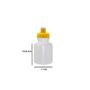 Imagem de Kit 2 Squeezes 300Ml Tampa Fibra Madeira Amarelo