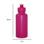 Imagem de Kit 2 Squeezes 550Ml Rosa Neon Plástico Premium