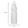 Imagem de Kit 2 Squeezes 750Ml Branco Plástico Premium