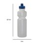 Imagem de Kit 2 Squeezes 750Ml Tampa Fibra Madeira Azul