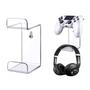 Imagem de Kit 2 Suporte De Parede P/ Fone De Ouvido Headset E Controle Xbox