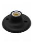 Imagem de Kit 2 Suporte P/ Lâmpada Comum Led Plafon Preto Com Porcelana