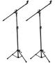 Imagem de Kit 2 Suporte Para Microfone Pedestal Girafa Com Cachimbos
