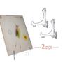 Imagem de Kit 2 Suportes Para Pratos E Azulejos Transparente 9Cm