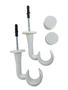 Imagem de Kit 2 Suportes Simples 28mm com ponteira p/ Teto - Pvc