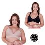 Imagem de Kit 2 Sutiã Bojo com Alça Reforçada - c8 KIT 2 MARLENE BEGE PRETO