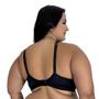 Imagem de Kit 2 Sutiã Plus Size com Alças Acolchoadas de Espuma - KIT 2 CLÉO PRETO E BEGE