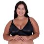 Imagem de Kit 2 Sutiã Plus Size Sem Bojo Cirrê - KIT 2 INÊS VERMELHO PRETO