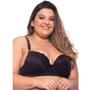 Imagem de Kit 2 Sutiã Plus Size Sustentação Com Aro Alça Grossa Com Bojo Feminino Reforçado De Renda Conforto