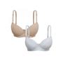 Imagem de Kit 2 Sutiãs Miss France Com Bojo Básico Estampas Sortidas Microfibra