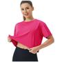 Imagem de KIT 2 T-shirt Blusinha CROPPED LISO Fitness Camiseta Feminina Corrida Academia 875