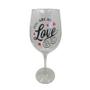 Imagem de Kit 2 Taças Frase Love Namorados Personalizada Vinho 490ml