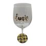 Imagem de Kit 2 Taças Frase Love Namorados Personalizada Vinho 490Ml