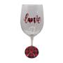 Imagem de Kit 2 Taças Love Personalizadas Casal Vinho Vermelho 490 Ml