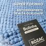 Imagem de Kit 2 Tapete Microfibra Antiderrapante Bolinha Rozac 40 x 60 cm - Para Banheiro Lavabo ou Quarto