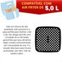 Imagem de Kit 2 Tapete Quadrado de Silicone Fritadeira Airfryer Universal 5 Litros