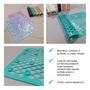 Imagem de Kit 2 Tapetes Antiderrapantes de Banheiro Tom Pastel Material Plástico Seguro Com Ventosas Firmes Não Escorrega