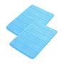 Imagem de Kit 2 Tapetes Banheiro Soft Antiderrapante 60x40cm - Azul
