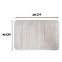 Imagem de Kit 2 Tapetes de Banheiro Camesa Super Soft Antiderrapante Cinza 60x40cm