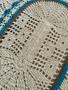 Imagem de Kit 2 Tapetes Oval Algodão 70cm x 45cm Crochê Artesanal