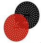 Imagem de Kit 2 Tapetes Silicone Redondo Quadrado Fritadeira Air Fryer