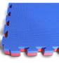 Imagem de Kit 2 Tatame Tapete EVA 1x1 20mm 100x100x2cm Azul e Vermelho