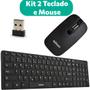 Imagem de Kit 2 Teclado E Mouse Sem Fio Wireless Usb Pc Notebook