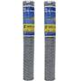 Imagem de Kit 2 Telas Galinheiro Galvanizadas Fio 1,5m x 50m Cada Rolo