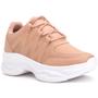 Imagem de Kit 2 Tênis Chunky Dad Sneakers Feminino Casual Sapatore Nude e Preto