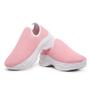 Imagem de Kit 2 Tênis Chunky Feminino Slip On Liso Moda Confortável