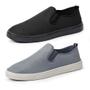 Imagem de Kit 2 Tenis Slip On Iate Polo State Premium Canvas Cinza/Preto