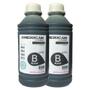 Imagem de Kit 2 Tinta 1L Preto Compatível Para Recarga 664 tx115 tx123 tx125